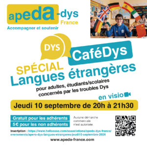 affiche café dys spécial langues étrangères 10 septembre 2026 à 20h00
